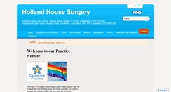 Desktop Screenshot of hollandhousesurgery.co.uk